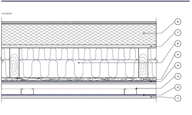CAD detail ISO-PER-04: External wall — render, plinth zone