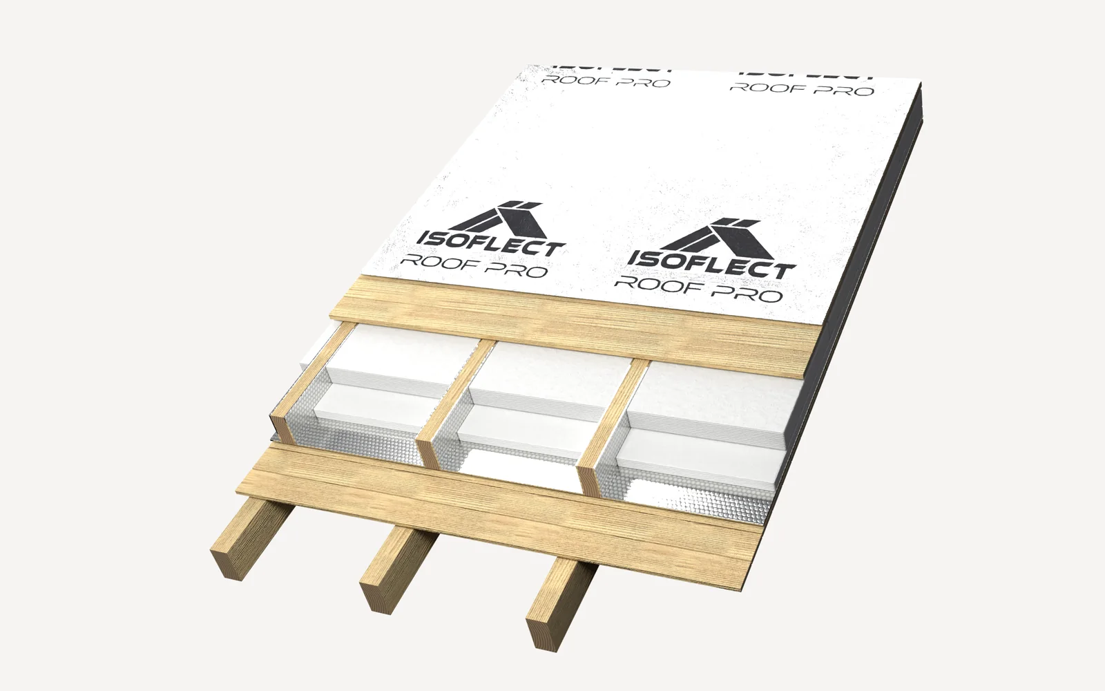 Installation, step 5: the diffusion membrane: Roof Pro or Roof Optim