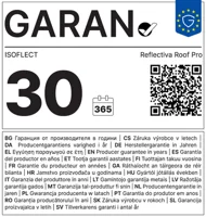 GARAN label Roof Pro