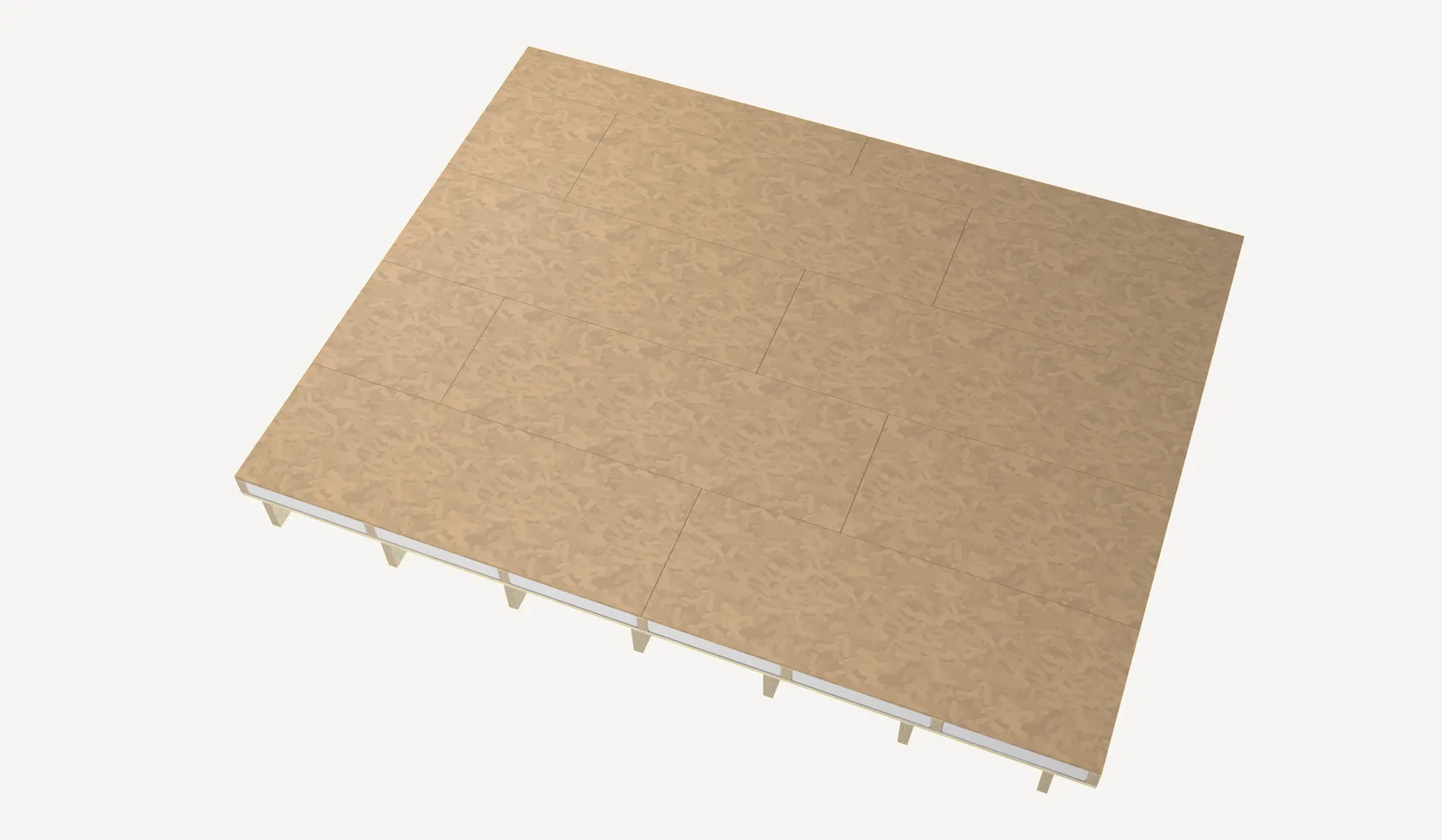 Installation, step 5: the walkable boarding