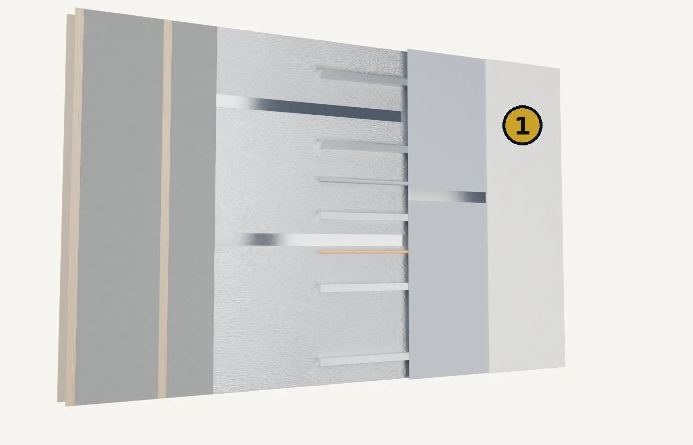 Installation, step 6: cladding